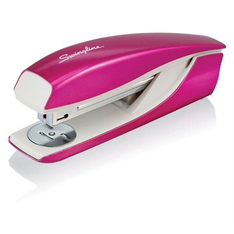 Swingline NeXXt Series WOW Desktop Stapler - 40 Sheets Capacity - 1 Each - Pink - Metal