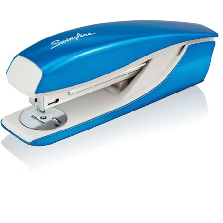 Swingline NeXXt Series WOW Desktop Stapler - 40 Sheets Capacity - 1 Each - Blue, White - Metal