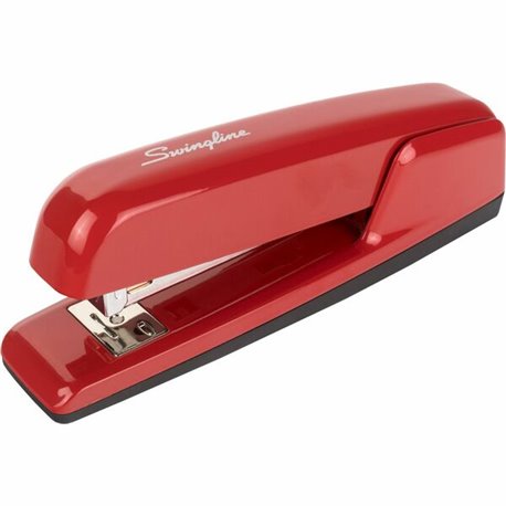 Swingline 747 Rio Red Stapler - 25 of 20lb Paper Sheets Capacity - 210 Staple Capacity - Full Strip - 1/4" Staple Size - 1 Each 