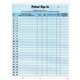 Tabbies Patient Sign-In Label Forms - 125 Sheet(s) - 8.50" x 11" Sheet Size - Blue - 125 / Pack