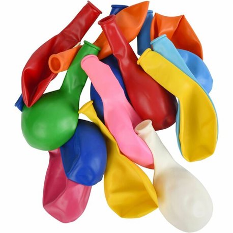 Tatco Helium-quality Latex Balloons - 12" Diameter - Assorted - Latex - 100 / Pack