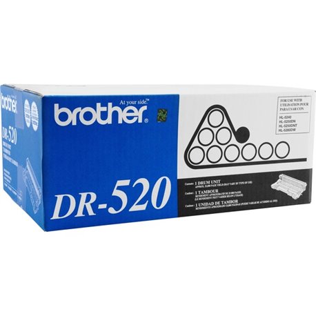 Brother DR520 Replacement Drum Unit - Laser Print Technology - 25000 - 1 Each - Black