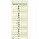 TOPS Job Cards Time Cards - 3.50" x 8.50" Sheet Size - Yellow - Manila Sheet(s) - Green Print Color - 500 / Box