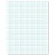 Ampad Graph Pad - 50 Sheets - Front Ruling Surface - 20 lb Basis Weight - Letter - 8 1/2" x 11" - White Paper - 1 / Pad