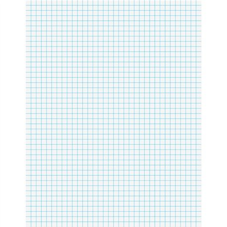 Ampad Graph Pad - 50 Sheets - Both Side Ruling Surface - 15 lb Basis Weight - Letter - 8 1/2" x 11" - White Paper - Pressboard C