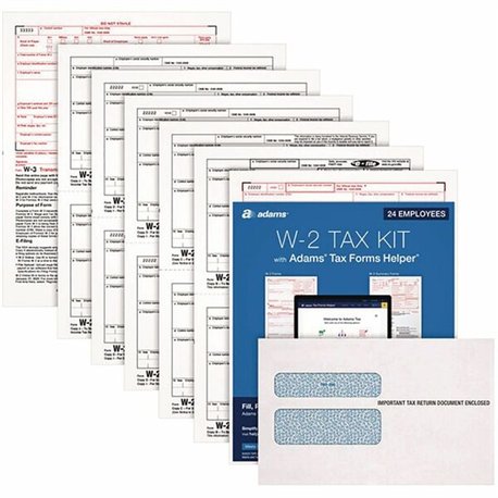 TOPS W2 Laser Forms 6-part Tax Kit - 24 / Pack