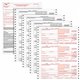 TOPS 4-part 1099-NEC Tax Forms - 4 Part - White - 24 / Pack