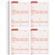 TOPS Service Call 2-part Spiral Message Slip Book - 200 Sheet(s) - Spiral Bound - 2 PartCarbonless Copy - 5.50" x 4" Form Size -