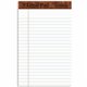 TOPS The Legal Pad Writing Pad - 50 Sheets - Double Stitched - 0.28" Ruled - 16 lb Basis Weight - Jr.Legal - 5" x 8" - White Pap