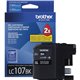 Brother Genuine Innobella LC107BK Super High Yield Black Ink Cartridge - Inkjet - High Yield - 1200 Pages - Black - 1 Each