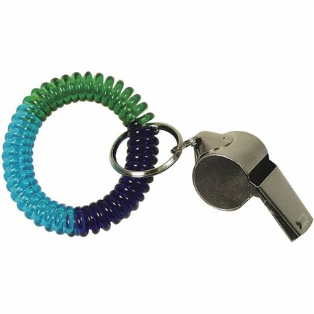 The Pencil Grip Wrist Coil Whistle - 1.5" x 1.5" x 1.5" - Stainless Steel - 1 Each