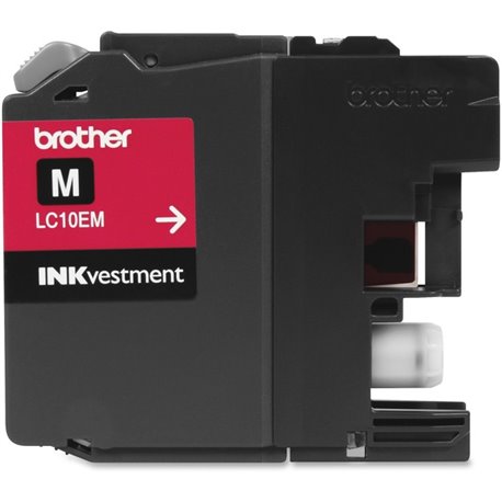 Brother Genuine LC10EM INKvestment Super High Yield Magenta Ink Cartridge - Inkjet - Super High Yield - 1200 Pages - Magenta - 1