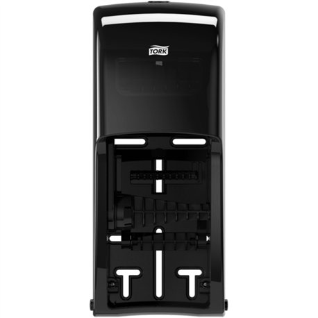 Tork Twin Toilet Paper Roll Dispenser Black T26 - Tork Twin Toilet Paper Roll Dispenser Black T26, High Capacity, Elevation Rang
