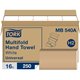 TORK Multifold Hand Towel - 1 Ply - Multifold - 9.13" x 9.50" - White - Fiber - Hygienic - For Hand, Washroom - 250 / Sleeve