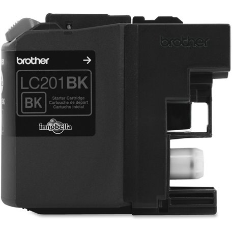 Brother Genuine Innobella LC201BK Black Ink Cartridge - Inkjet - Standard Yield - 260 Pages - Black - 1 Each