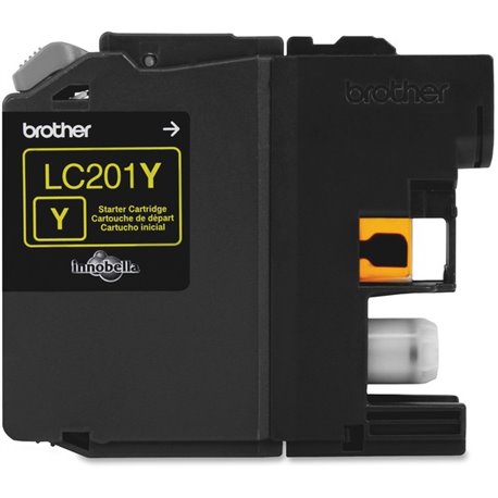 Brother Genuine Innobella LC201Y Yellow Ink Cartridge - Inkjet - Standard Yield - 260 Pages - Yellow - 1 Each