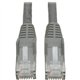 Eaton Tripp Lite Series Cat6 Gigabit Snagless Molded (UTP) Ethernet Cable (RJ45 M/M), PoE, Gray, 1 ft. (0.31 m) - 1ft - Gray