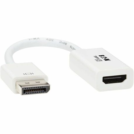 Tripp Lite by Eaton DisplayPort to HDMI Active Adapter Video Converter (M/F), 4K 60 Hz, DP 1.2, HDCP 2.2, 6 in. - DisplayPort/HD