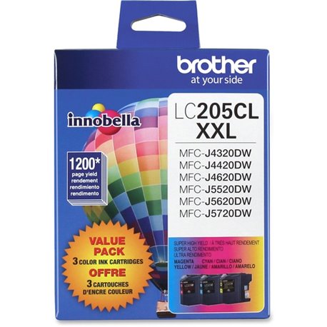 Brother Genuine Innobella LC2053PKS Super High Yield Ink Cartridges - Inkjet - Super High Yield - 1200 Pages Cyan, 1200 Pages Ma