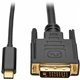 Tripp Lite by Eaton USB-C to DVI Active Adapter Cable (M/M), Black, 6 ft. (1.8 m) - 6 ft DVI/USB Video Cable for Smartphone, Pro