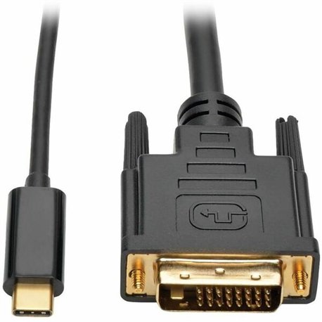 Tripp Lite by Eaton USB-C to DVI Active Adapter Cable (M/M), Black, 6 ft. (1.8 m) - 6 ft DVI/USB Video Cable for Smartphone, Pro