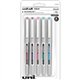 uniball Vision Rollerball Pens - Fine Pen Point - 0.7 mm Pen Point Size - Red, Brilliant Blue, Evergreen, Pink, Purple - 5 / Pac