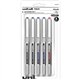uniball Vision Rollerball Pen - Fine Pen Point - 0.7 mm Pen Point Size - Black, Blue, Red - 5 / Pack