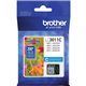 Brother LC3011C Original Standard Yield Inkjet Ink Cartridge - Single Pack - Cyan - 1 Each - 200 Pages