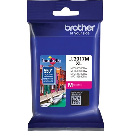 Brother Innobella LC3017M Original Ink Cartridge - Inkjet - High Yield - 550 Pages - Magenta