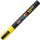 uni Posca PC-3M Paint Markers - Fine Marker Point - Yellow Water Based, Pigment-based Ink - 6 / Pack