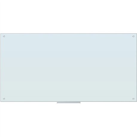U Brands Magnetic Glass Dry Erase Board - 35" (2.9 ft) Width x 70" (5.8 ft) Height - Frosted White Tempered Glass Surface - Rect