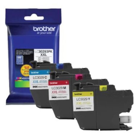 Brother LC30293PK Original Inkjet Ink Cartridge - Cyan, Magenta, Yellow - 3 / Pack - 1500 Pages (Per Cartridge)