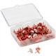 U Brands Metal Thumbtacks - 0.38" Shank - 0.44" Head - 0.5" Width - for Bulletin Board, Cubicle, Corkboard, Notice Board, Maps, 