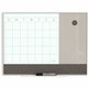 U Brands Magnetic Glass Dry Erase 3-in-1 Calendar Board - 17" (1.4 ft) Width x 23" (1.9 ft) Height - White Tempered Glass Surfac