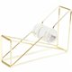 U Brands Vena Tape Dispenser - 1" Core - Refillable - Easy to Use, Sturdy, Lightweight - Metal - Gold - 1 Each