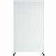 U Brands Double Sided Magnetic Glass Dry-Erase Mobile Floor Easel, 72" X 42" - Tempered Glass - Rectangle - Vertical - Floor Sta