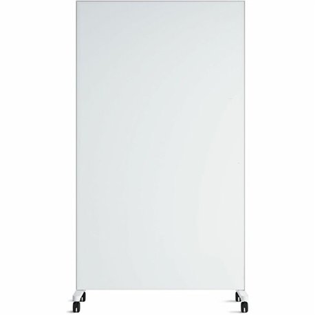 U Brands Double Sided Magnetic Glass Dry-Erase Mobile Floor Easel, 72" X 42" - Tempered Glass - Rectangle - Vertical - Floor Sta