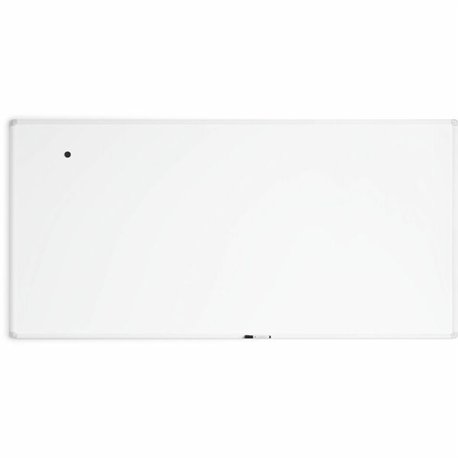 U Brands White Aluminum Framed Magnetic Porcelain Steel Board, 96" X 47" - 96" (8 ft) Width x 47" (4 ft) Height - White Porcelai
