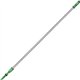 Unger OptiLoc 2-section Extension Pole - 13.12 ft Length - Green, Silver - Anodized Aluminum, Plastic - 1 Each