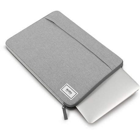 Solo Focus Carrying Case (Sleeve) for 15.6" Notebook - Gray - Bump Resistant, Damage Resistant - 11.3" Height x 16.3" Width x 1"