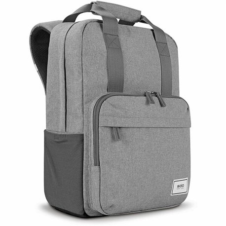 Solo Re:claim Carrying Case (Backpack) for 15.6" Notebook - Gray - Bump Resistant, Damage Resistant - Shoulder Strap, Luggage St