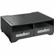 Victor 1130-5 Midnight Black Printer Stand - 2 x Shelf(ves) - 7.8" Height x 21.8" Width x 15.3" Depth - Desktop - Matte - Wood, 