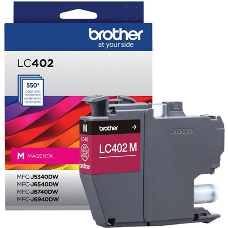 Brother LC402MS Original Inkjet Ink Cartridge - Magenta Pack - 550 Pages