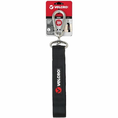 VELCRO Heavy Duty Storage Strap - 1 Each - Large (L) - 15" Height x 3.5" Width x 1" Length - Black