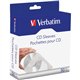 Verbatim CD/DVD Paper Sleeves with Clear Window - 50pk Box - Sleeve - Paper