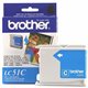 Brother LC51C Original Ink Cartridge - Inkjet - 400 Pages - Cyan - 1 Each