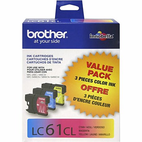 Brother LC613PKS Original Ink Cartridge - Inkjet - 325 Pages Cyan, 325 Pages Yellow, 325 Pages Magenta - Cyan, Yellow, Magenta -