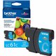 Brother LC61C Original Ink Cartridge - Inkjet - 325 Pages - Cyan - 1 Each