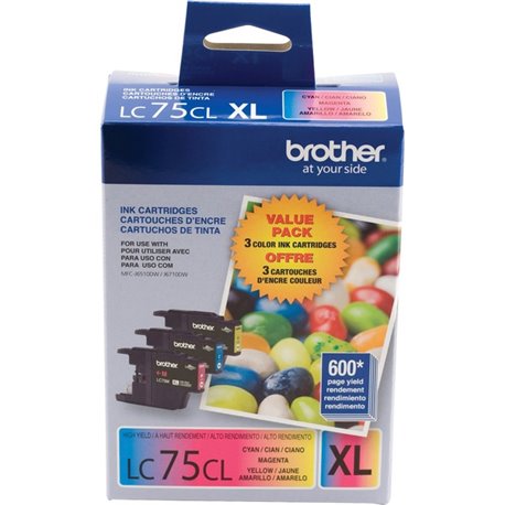 Brother LC753PKS Original Ink Cartridge - Inkjet - Cyan, Magenta, Yellow - 3 / Pack