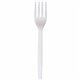 WNA 7" Plant Starch Forks - 50 / Pack - 20/Pack - Fork - Breakroom - Beige